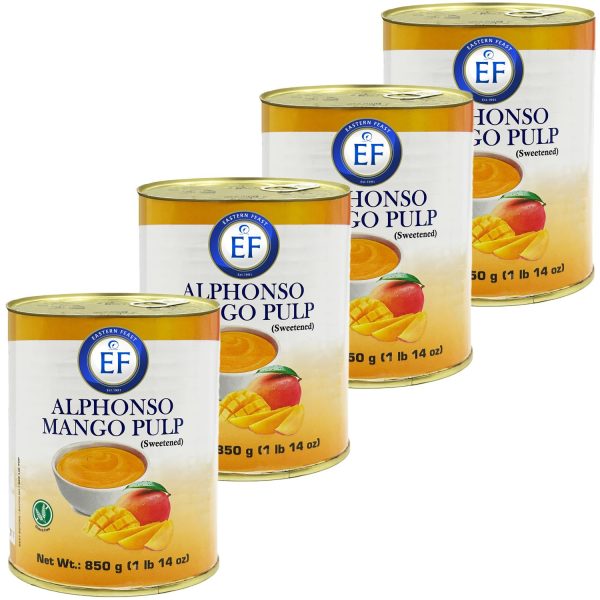 Eastern Feast Alphonso Mango Pulp Sweetened Canned Grocery-0