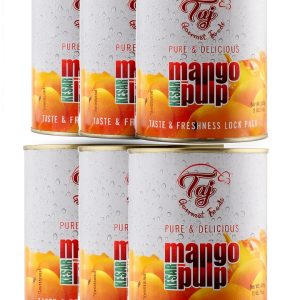 Taj Kesar Mango Pulp Sweetened Puree Grocery Food-0