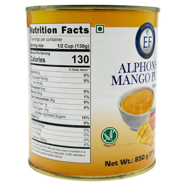 Eastern Feast Alphonso Mango Pulp Sweetened Canned Grocery-1