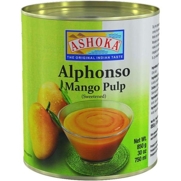 Ashoka Mango Pulp Alphonso Kesar Canned Fruit Puree-3