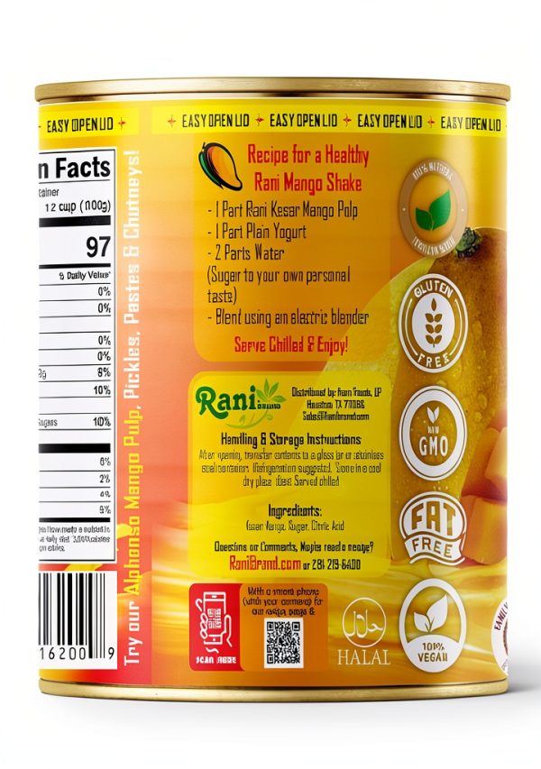 Rani Kesar Mango Pulp Natural Vegan Gluten Friendly-5