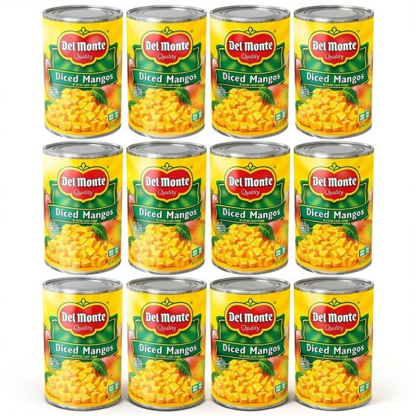 Del Monte Diced Mango Canned Fruit Extra Light Syrup-0