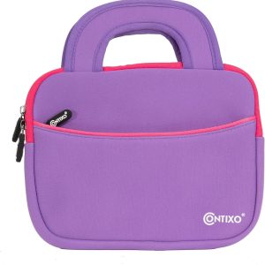 Contixo Kids Tablet Sleeve Case Waterproof Neoprene Cover Purple-0