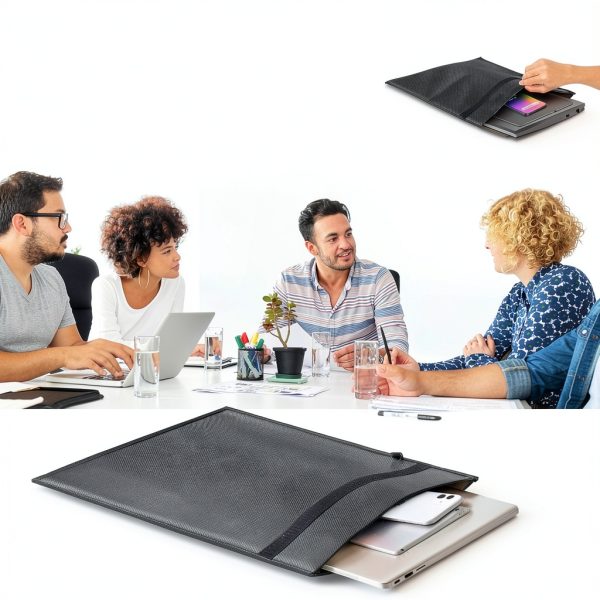 BeautybucketZJL Faraday Pouch Tablet Sleeve Black Signal Blocking Bag-1