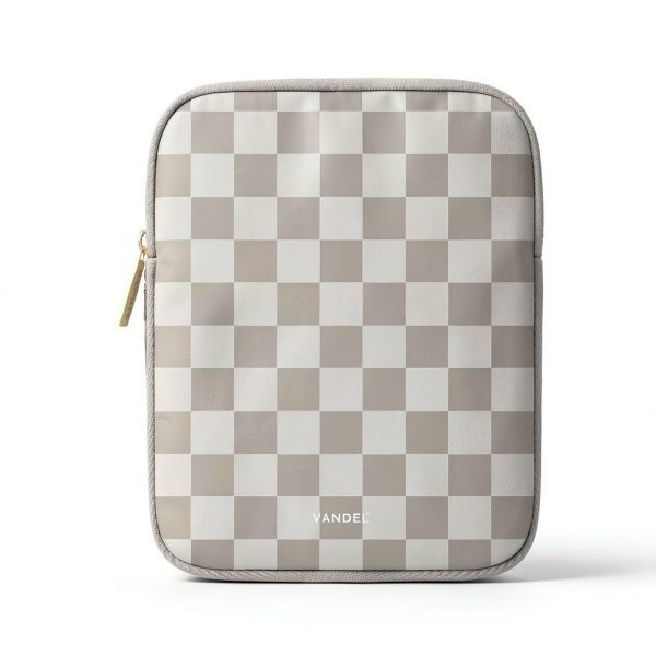 Vandel Neoprene Tablet Sleeve 9-11 Inch Puffer Case Neutral Checker-8