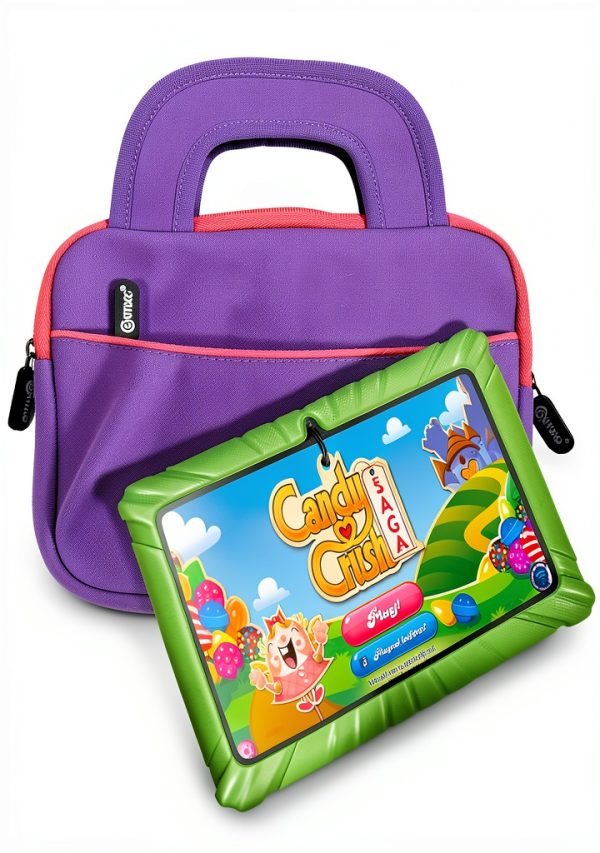 Contixo Kids Tablet Sleeve Case Waterproof Neoprene Cover Purple-1