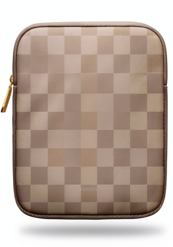 Vandel Neoprene Tablet Sleeve 9-11 Inch Puffer Case Neutral Checker-0