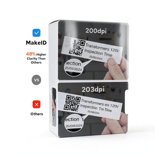 MakeID Industrial Label Maker P31 Portable 300dpi Thermal Printer-3