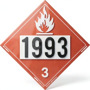 Labelmaster Z-IDF UN 1993 Flammable Hazmat Placard Vinyl Pack of 25-0