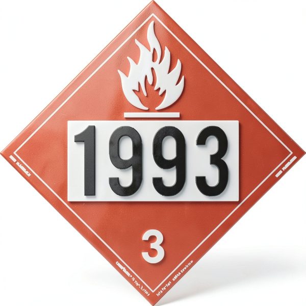 Labelmaster Z-IDF UN 1993 Flammable Hazmat Placard Vinyl Pack of 25-0