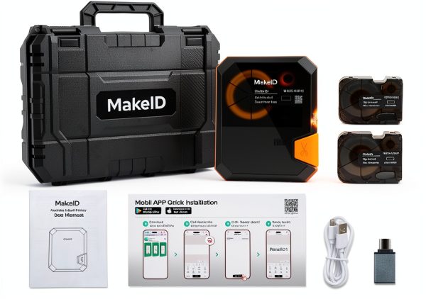 Industrial Label Maker MakeID P31S Bluetooth Printer 0.75" x 19.68ft-4