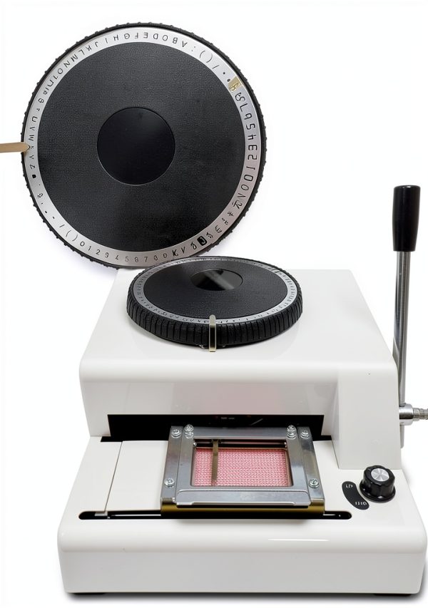 Manual Stamping Machine HEQIM Label Maker with 72 Aluminum Tags-3