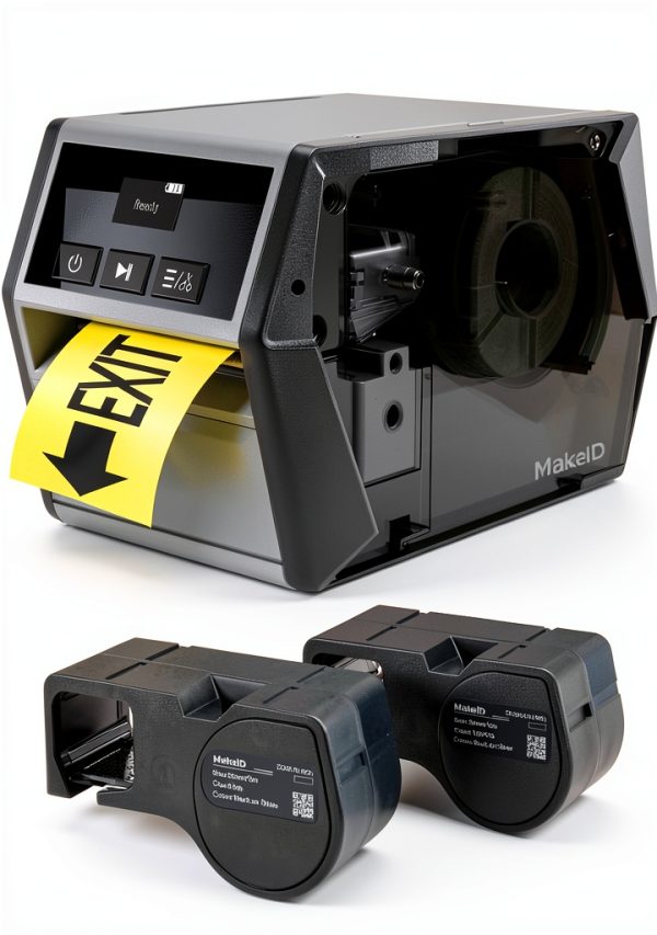 Makeid D50 Industrial Label Printer 2" Print Head 2600mAh Battery-0