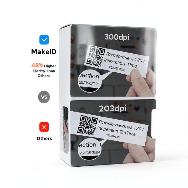 Industrial Label Maker MakeID P31S Bluetooth Printer 0.75" x 19.68ft-6