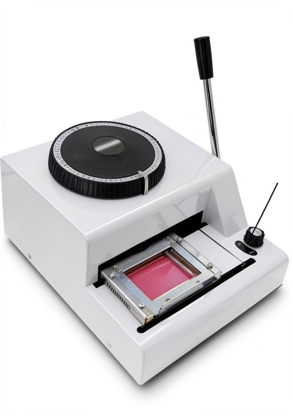 Manual Stamping Machine HEQIM Label Maker with 72 Aluminum Tags-1