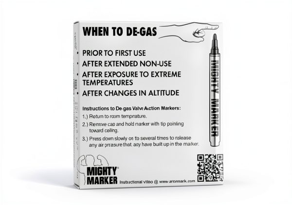 Ink-Tag Marker Mighty Marker IM-31 4.0mm Chisel Tip Black 6 Pack-3