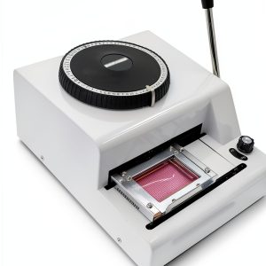 Manual Stamping Machine HEQIM Label Maker with 72 Aluminum Tags-0