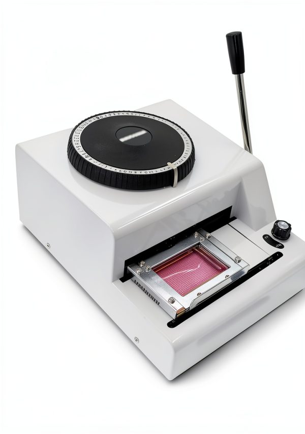 Manual Stamping Machine HEQIM Label Maker with 72 Aluminum Tags-0