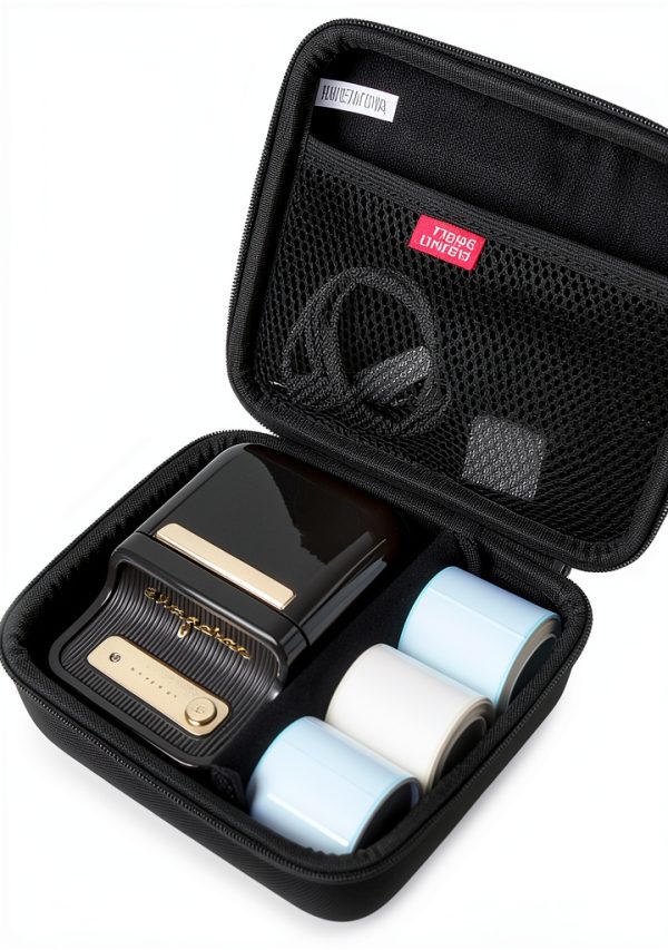 Hermitshell Hard Travel Case for NIIMBOT B21 Inkless Label Maker Black-0